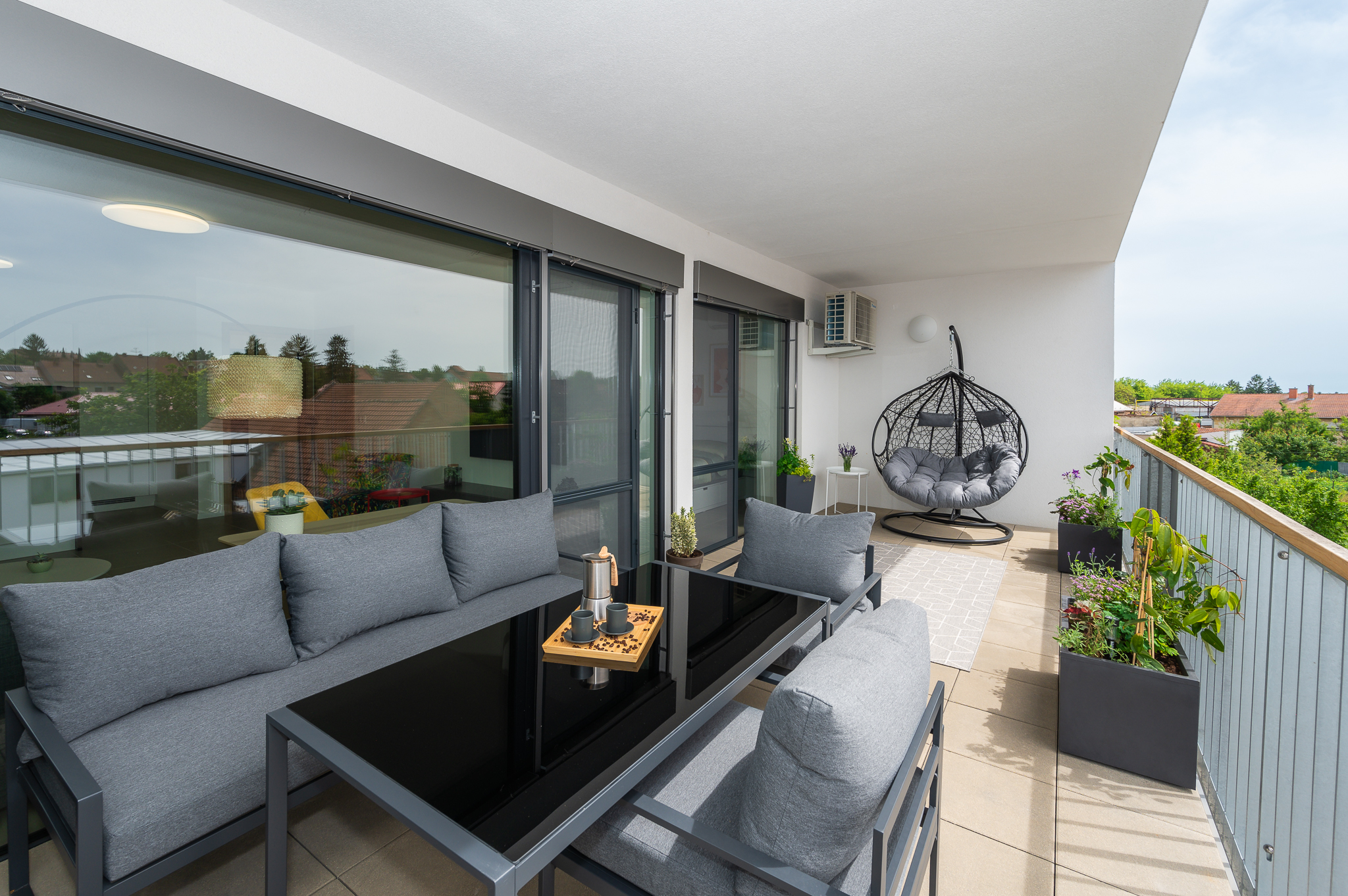 Luxusní apartmán s terasou v ubytování u Brna